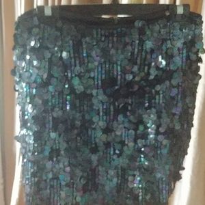 Elle Tahari sequin miniskirt